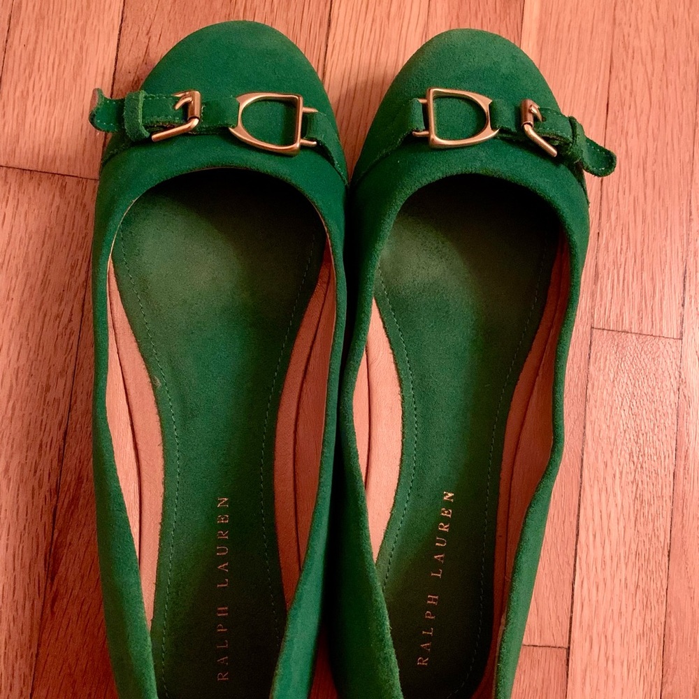 Beautiful Ralph Lauren Ballet Shoes Golden Buckle